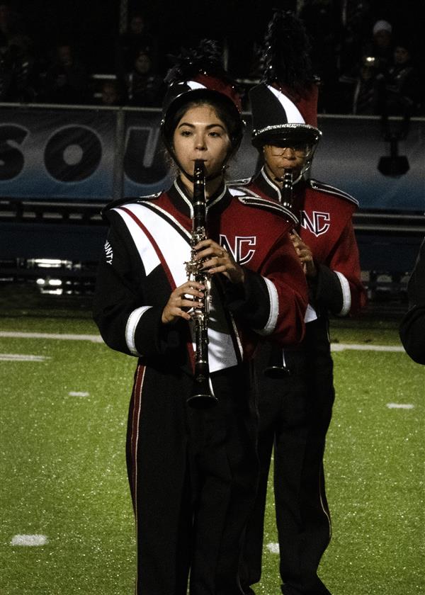 North County High School Marching Band Performing